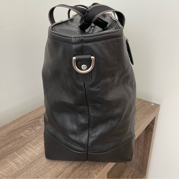 Coach Heritage Web Leather Weekend Tote Style F71169 - Picture 8 of 12